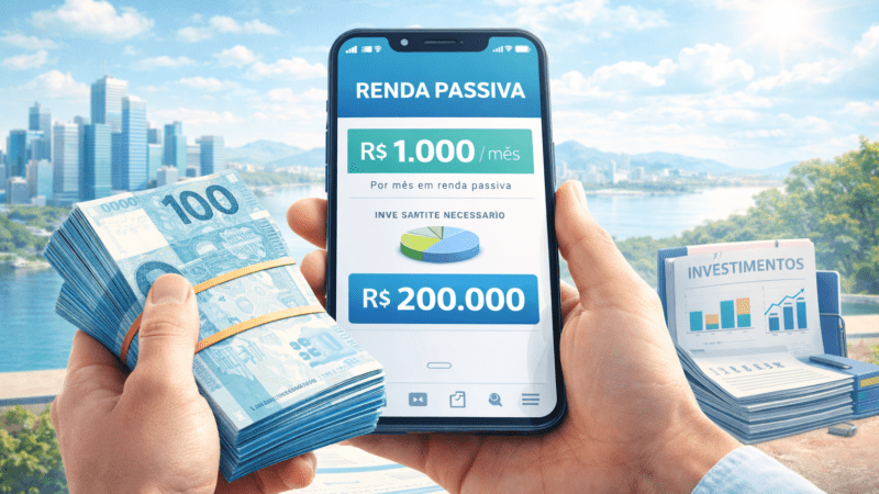 Quanto Você Precisa Ter Investido Para Ganhar R$ 1.000 Por Mês em Renda Passiva?