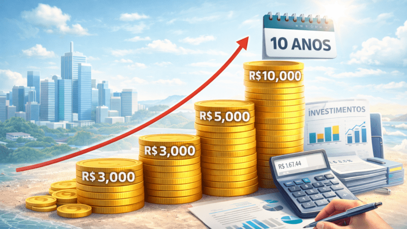 Quanto Você Precisa Investir Por Mês Para Viver de Renda em 10 Anos?