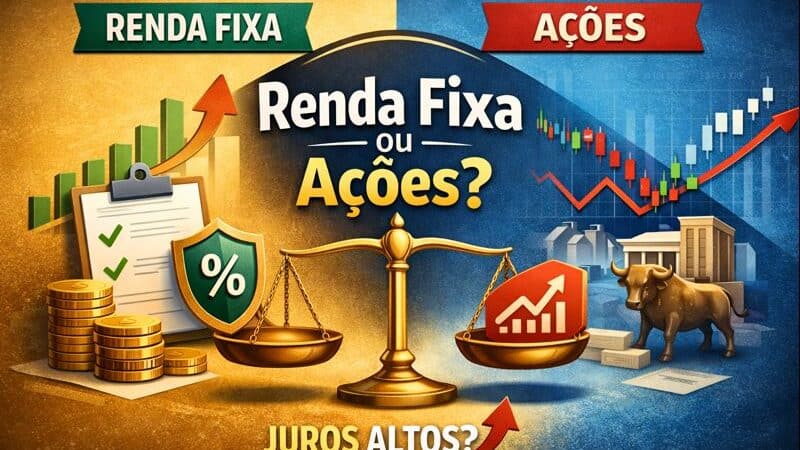 Renda Fixa ou Ações: Onde Colocar o Dinheiro Quando os Juros Estão Altos?