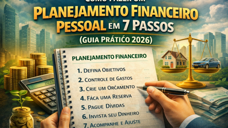 Como Fazer um Planejamento Financeiro Pessoal em 7 Passos (Guia Prático 2026)