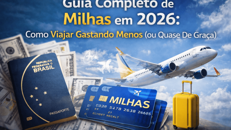 Guia Completo de Milhas em 2026: Como Viajar Gastando Menos (ou Quase De Graça)