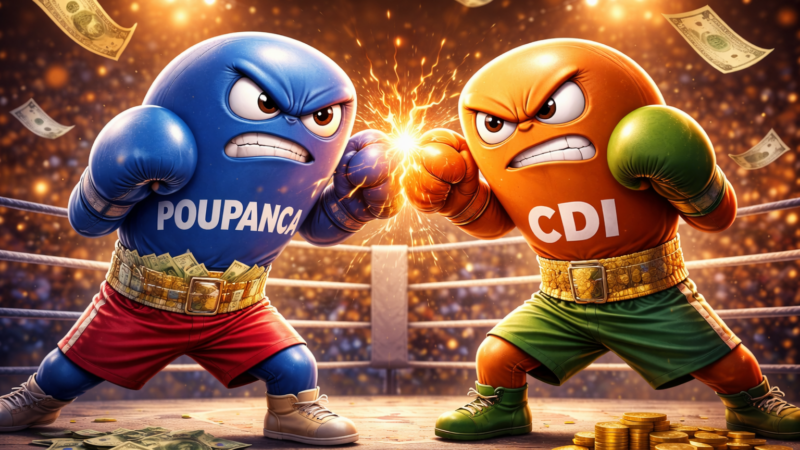 Quanto Rende R$ 1.000 na Poupança vs CDI com a Selic a 14,75%?