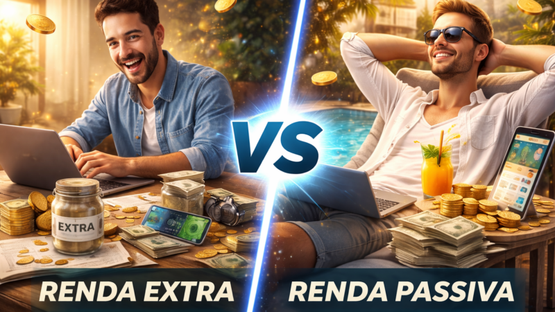 Renda Extra vs Renda Passiva: qual realmente vale a pena?